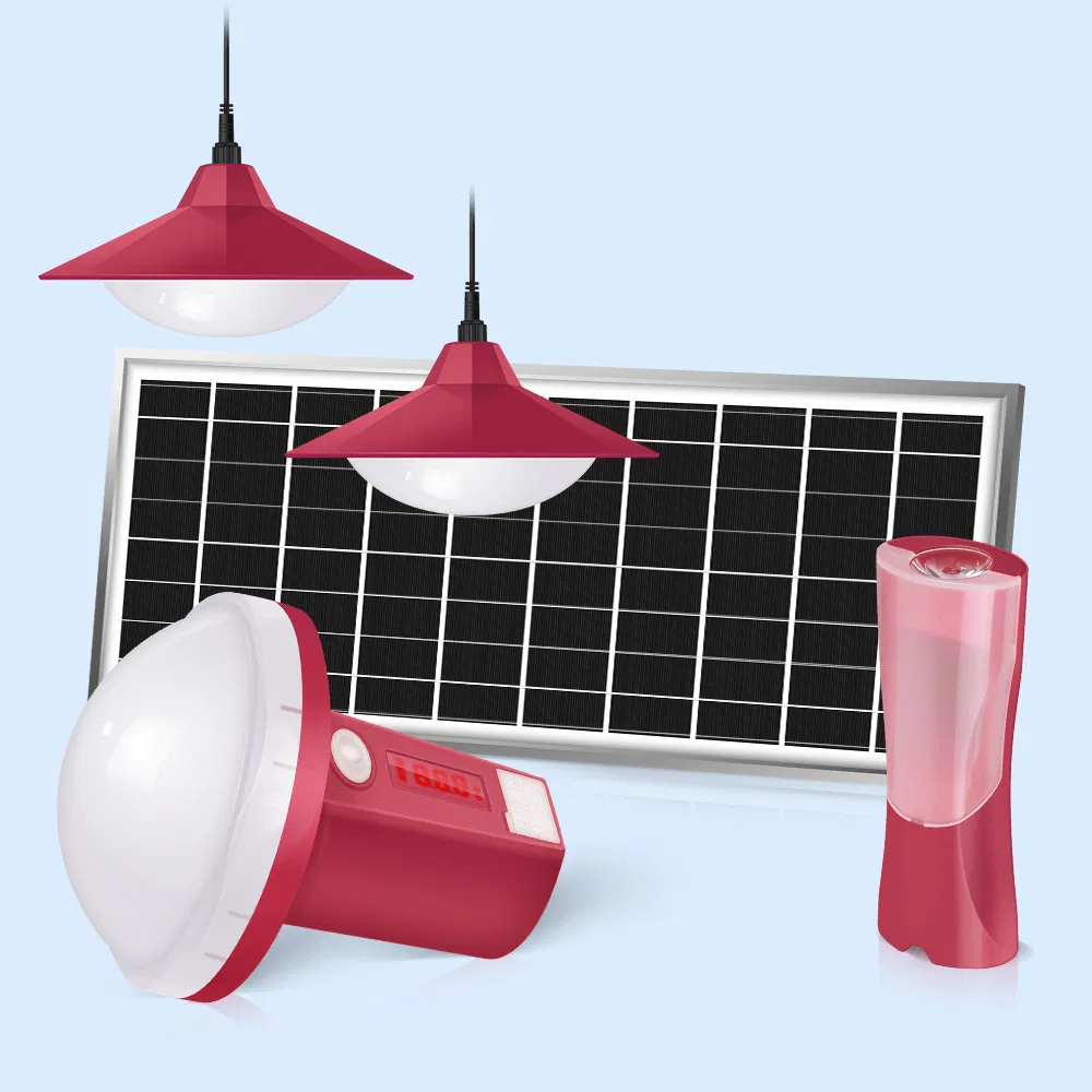 Kit de Iluminação Solar Residencial Portátil Certificado Verasol ODM/OEM Off Grid para Carregamento de Telefone Móvel e Iluminação Residencial para Uso de Emergência em Acampamentos ao Ar Livre