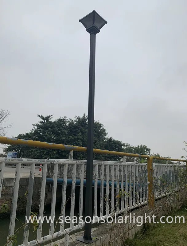 Instalação do Poste de Iluminação Solar