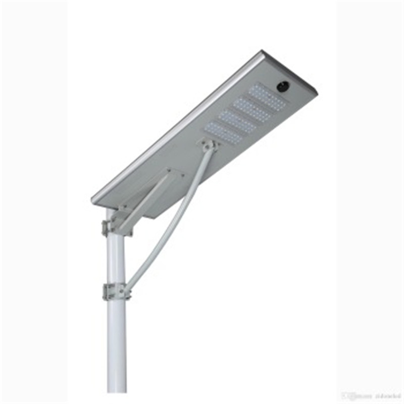 Iluminação de Rua Solar com Sensor de Movimento para Jardim com Braços Duplos Hepu