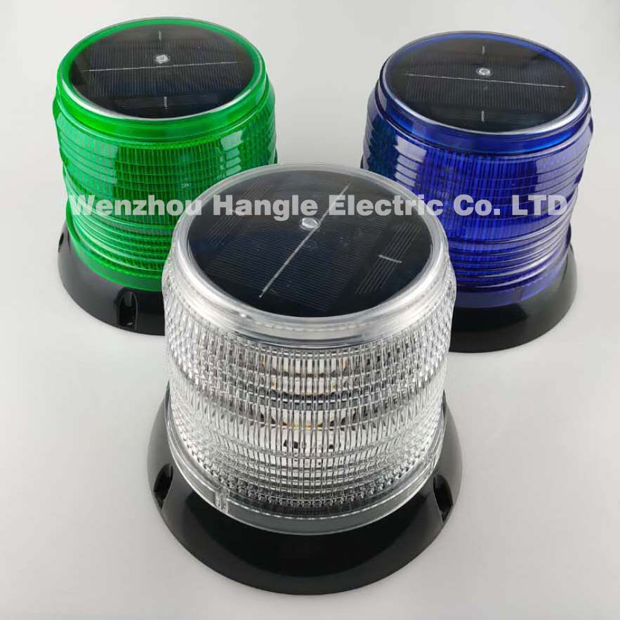 Lanterna de Alerta Solar LED Rotativa Brilhante/Beacon de Alerta Vermelho Piscante Luz Estroboscópica Sinal de Tráfego para Carros