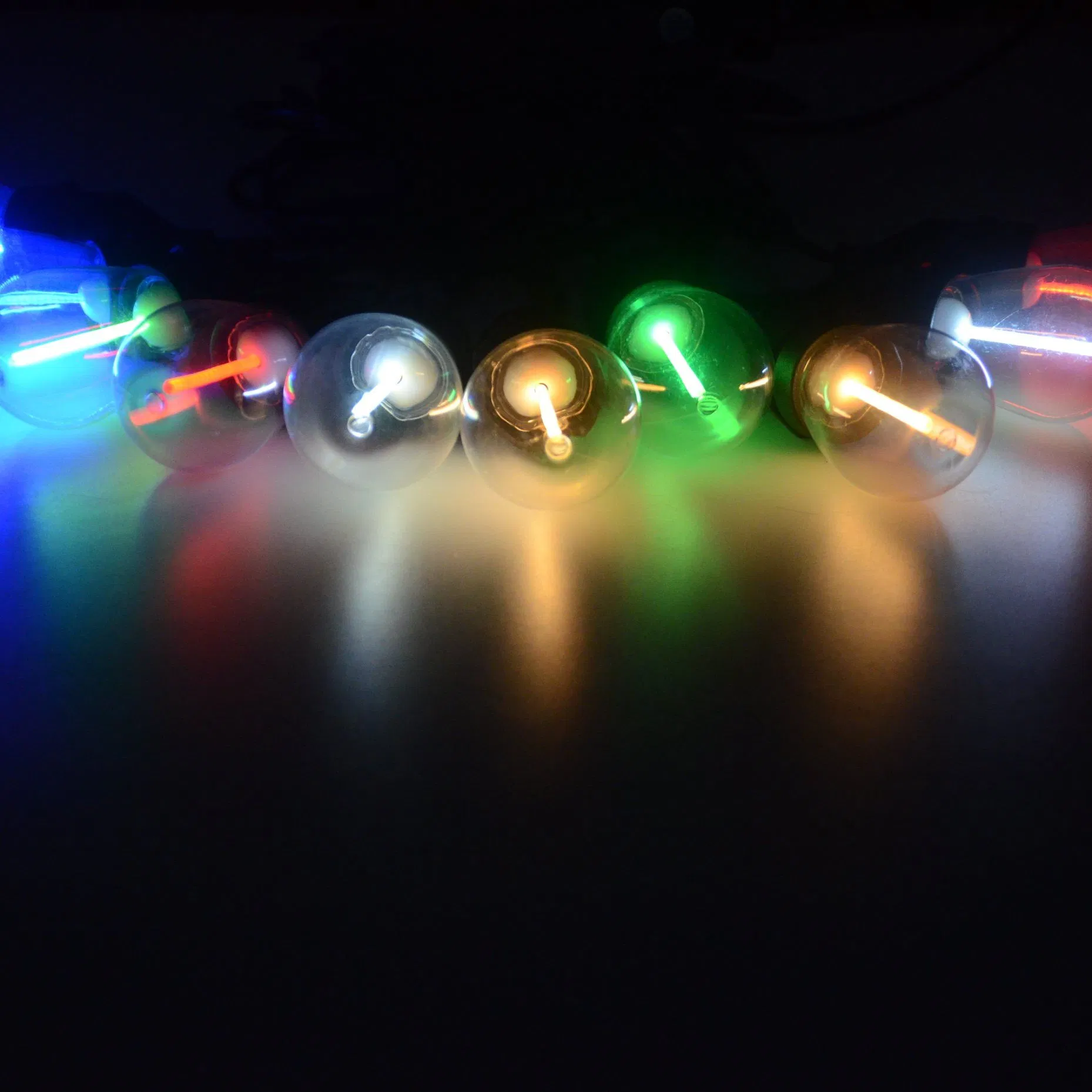 Iluminação decorativa de festão LED meteoros solares para exterior
