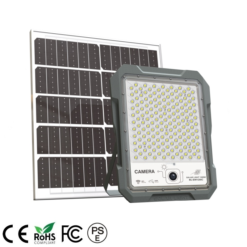 1200W 1440p Iluminação de Inundação LED Comercial com Energia Solar para Câmera