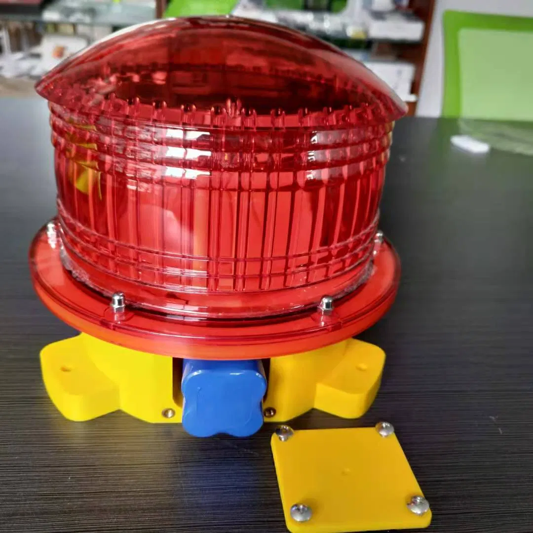 Luz de Advertência Solar para Doca - Iluminação Solar para Doca à Prova d'Água - 5 LED Colorido Constante ou Piscante 360 Grau de Iluminação