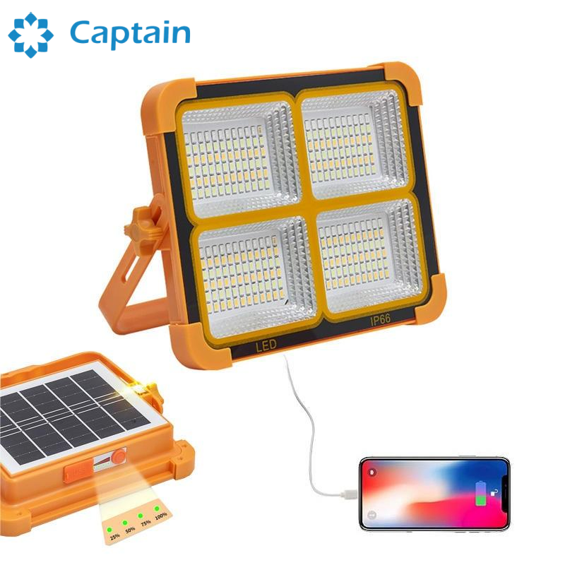 Luz de Inundação LED Durável: Iluminação de Emergência Alimentada por Energia Solar