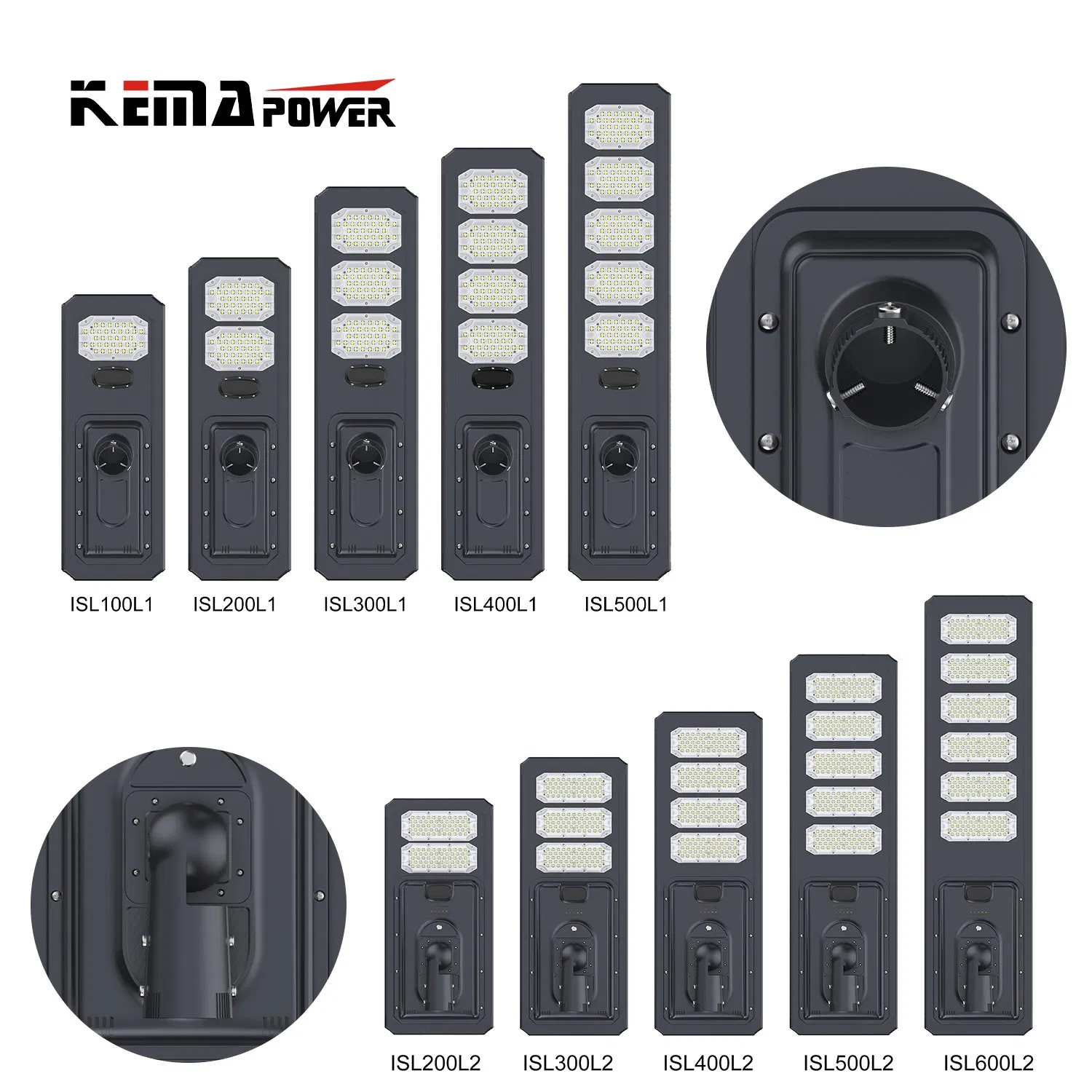 Controle Remoto à Prova d'Água IP65 Externo 300W 400W 500W 600W Iluminação de Rua Solar Inteligente LED