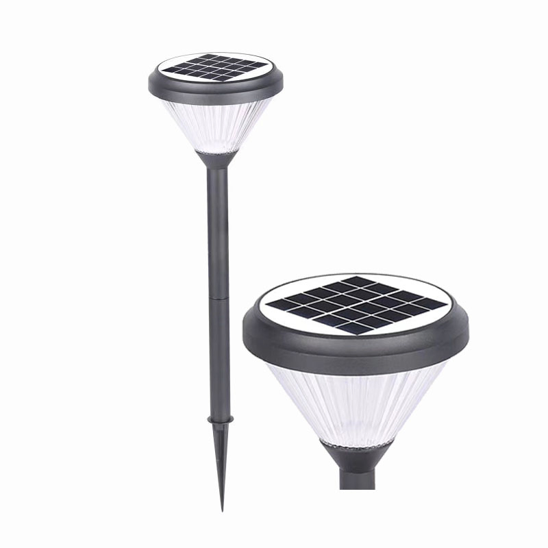 3W Iluminação Solar LED de Jardim em Alumínio para Cerca e Caminho de Natal