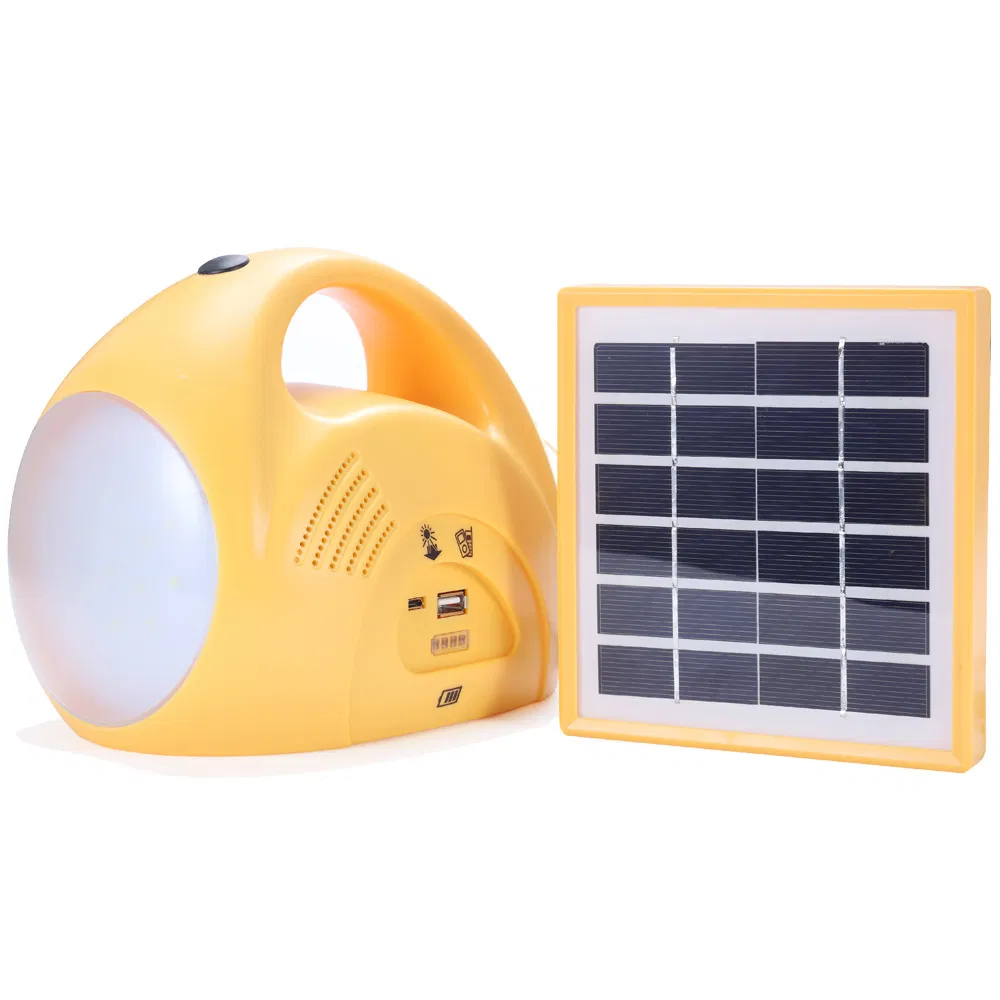 Sistema de Painéis Solares Luz Manual Carregamento Móvel Armazenamento de Energia Portátil para Uso Doméstico Camping Iluminação de Emergência