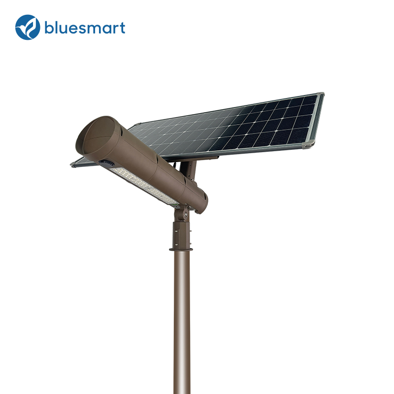 Iluminação Solar do Centro Cívico 80W Tudo em Um Temporizador Inteligente com Sensor de Movimento para Exterior