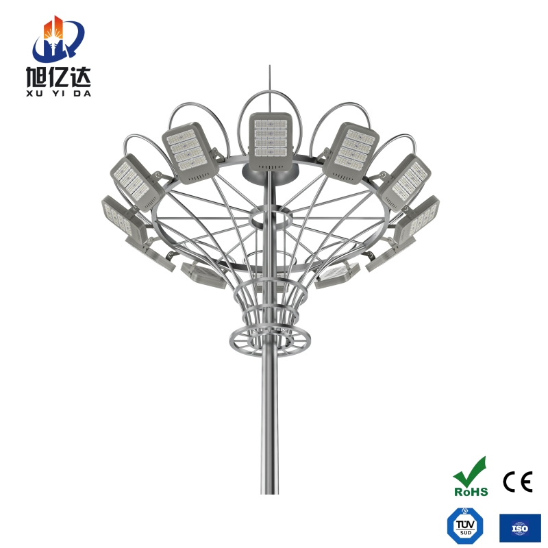 IP67 Poste de Alta Masturação ao Ar Livre em Alumínio à Prova d'Água 50W/100W/200W Lâmpada Solar LED Spot Flood Iluminação Luz
