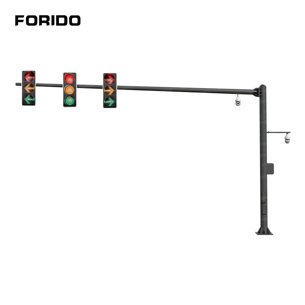 Semáforos LED, postes de sinalização solar, feitos sob medida pelo fabricante
