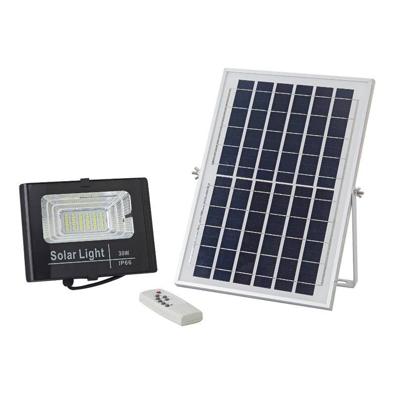Iluminação de Inundação Solar à Prova d'Água IP65 100W LED com Painel Solar para Exterior, Economia de Energia