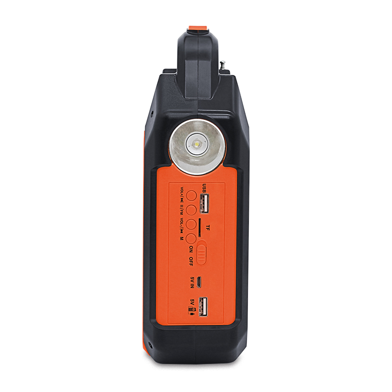 Yaye 2025 Luminária de Camping Portátil Recarregável de Emergência Solar com TF/USB/FM/ Alto-falantes Bluetooth