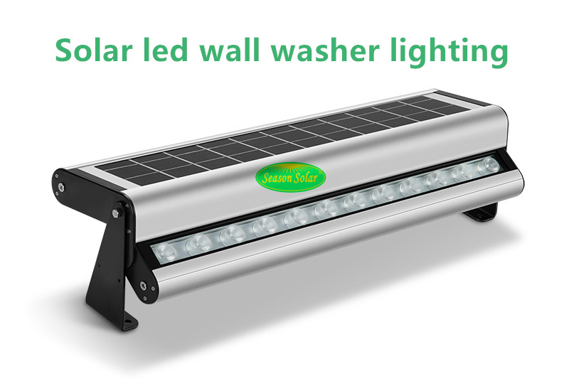 Iluminação de LED de Alta Potência IP65 Fixture de Iluminação Solar para Parede Externa para Iluminação de Painéis Publicitários