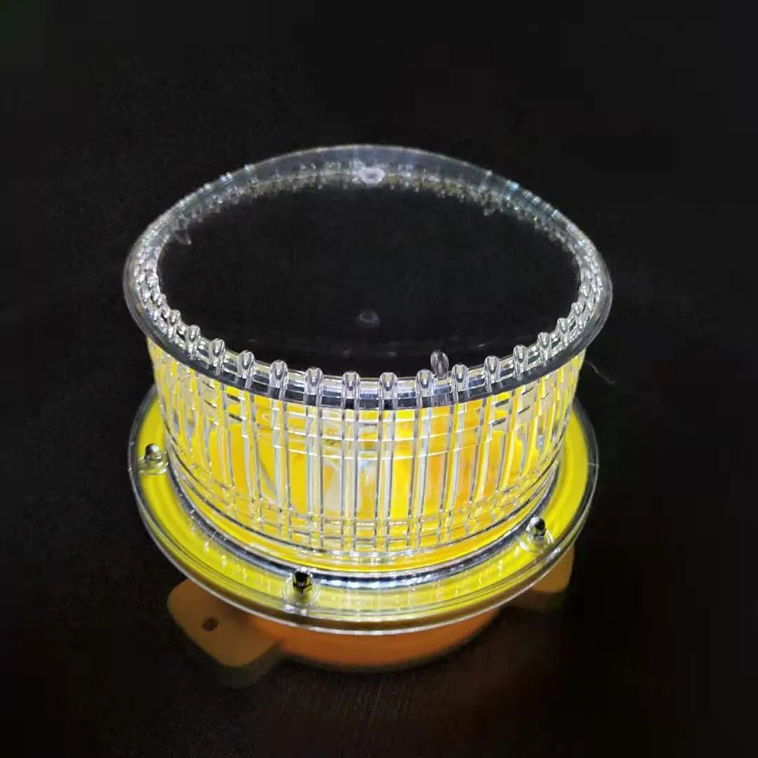 Luz de Advertência Solar para Doca - Iluminação Solar para Doca à Prova d'Água - 5 LED Colorido Constante ou Piscante 360 Grau de Iluminação