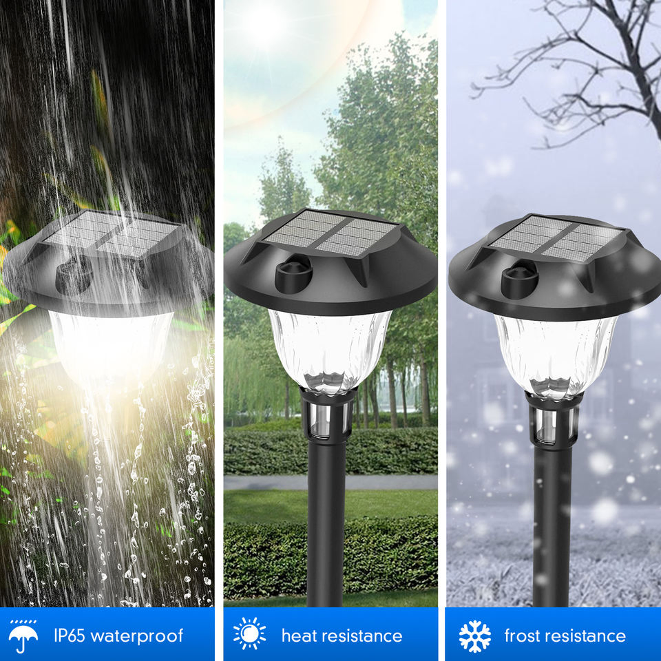 Lâmpada Solar RGBW para Jardim Iluminação Decorativa Solar LED para Paisagismo