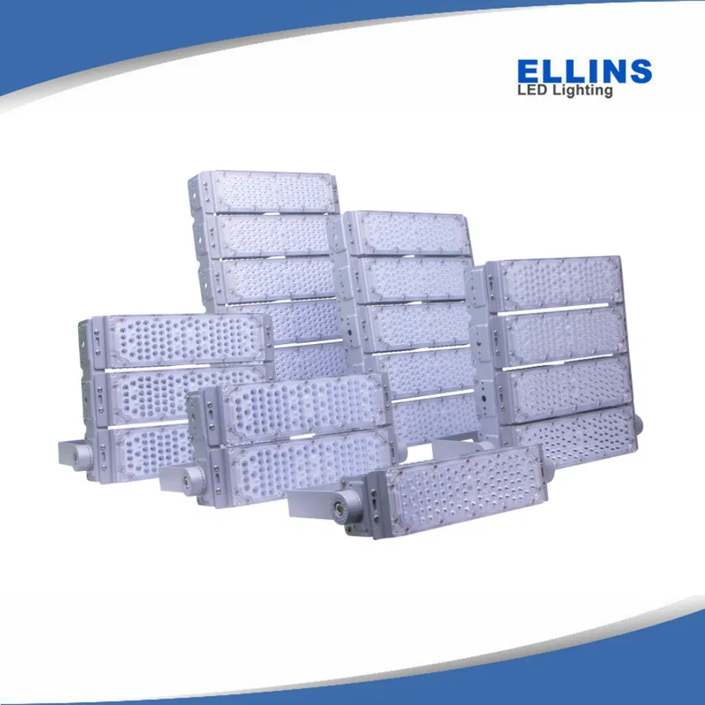 Refletor Solar LED de Alta Potência IP67 Luminárias LED para Estádio Off-Grid Iluminação para Esportes 300 Watts