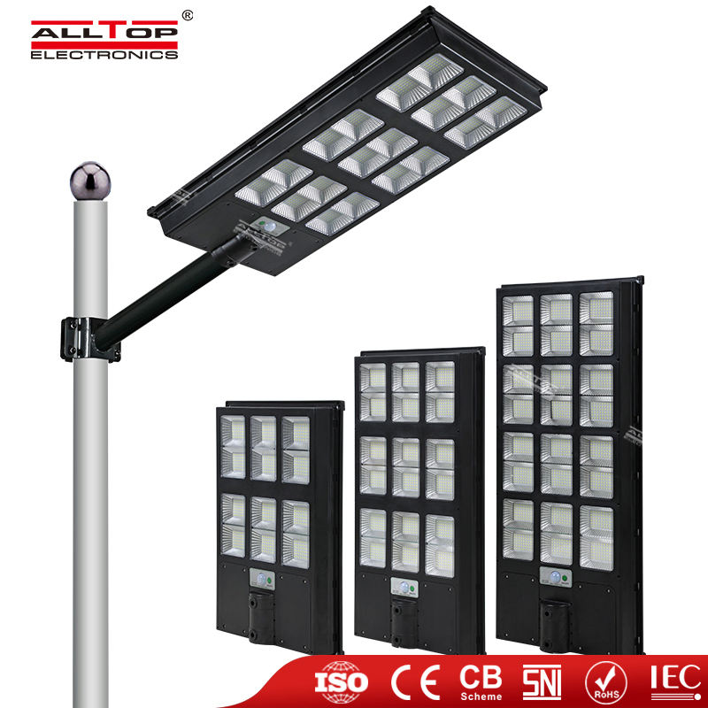 Preço de Atacado Alltop IP65 SMD à Prova d'Água 300W 400W 500W Iluminação de Rua Solar LED para Jardim na Estrada Externa