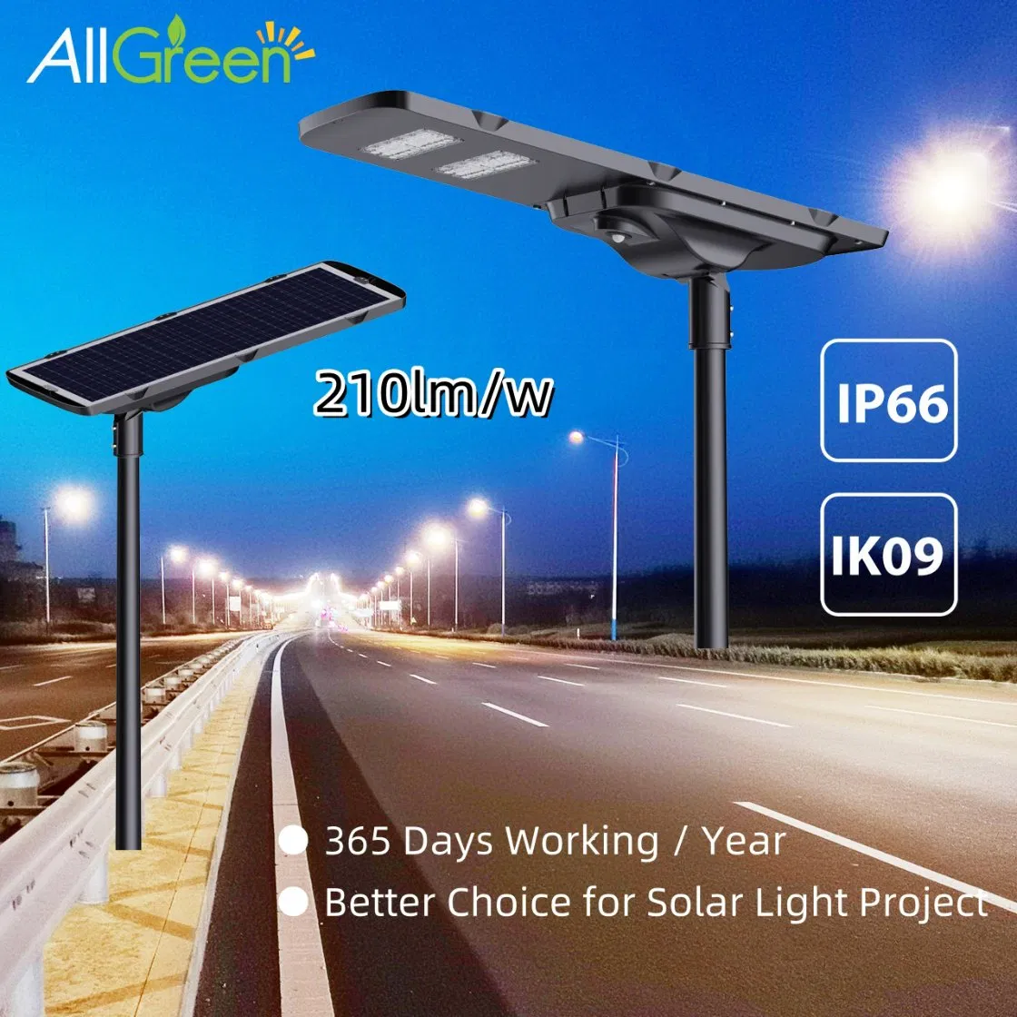 Todos os verdes Agss08 Luz de Rua Solar Alta Brilho Preço de Fábrica Atacadistas Melhor Lampara Tudo em Um Jardim Estrada Exterior Alimentado LED Iluminação Solar com CE/ISO