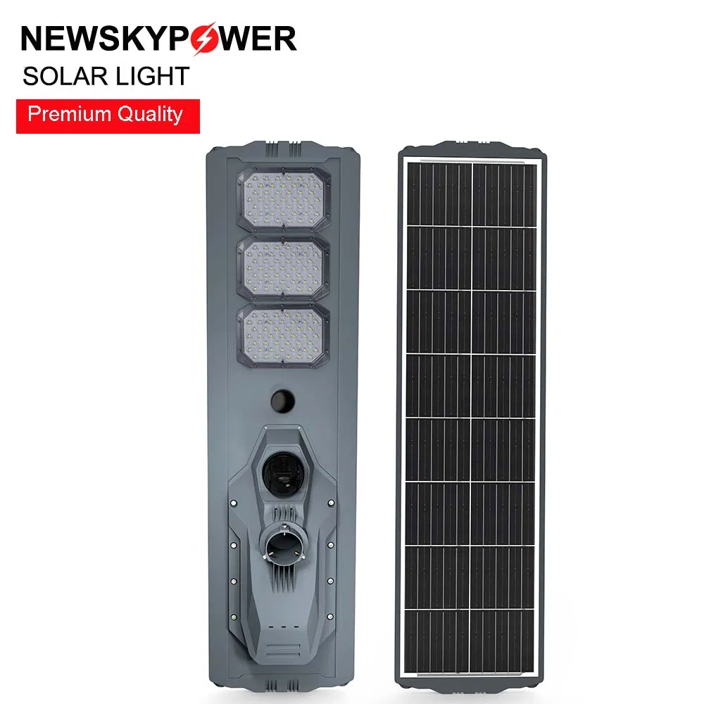Sensor de Movimento de Câmera Preço Baixo Iluminação Pública Solar LED Super Brilhante de Alta Potência à Prova d'Água