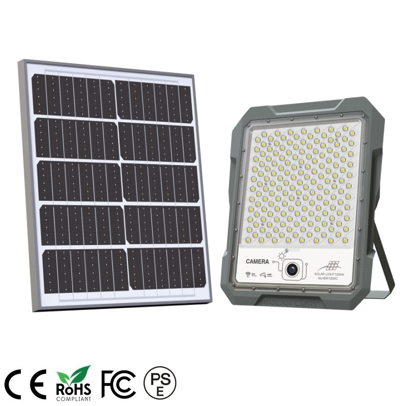 1200W 1440p Iluminação de Inundação LED Comercial com Energia Solar para Câmera