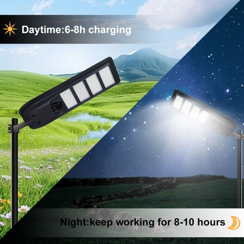 Novo Design Sensor de Movimento LED Solar Iluminação Solar para Casa