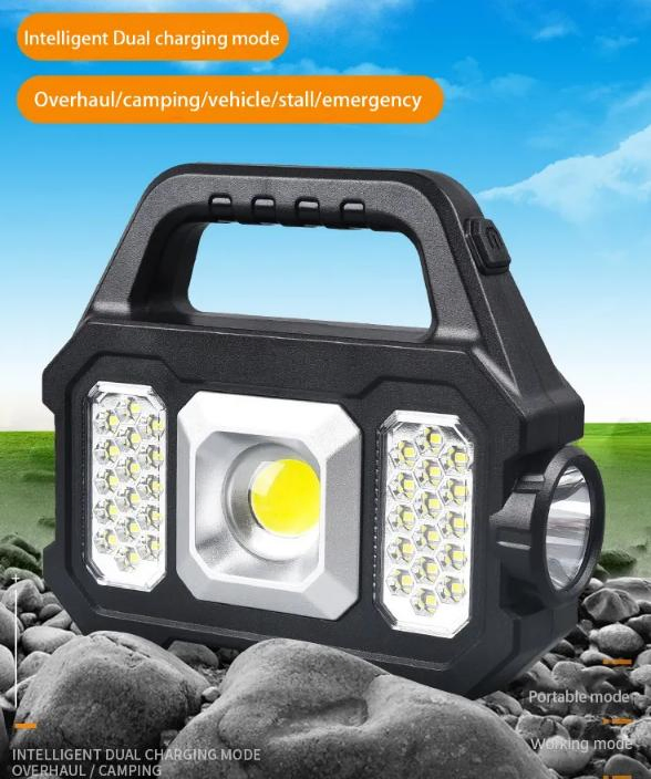 Lanterna Solar Portátil para Camping Fácil de Levar para Iluminação Interna e Externa de Tendas