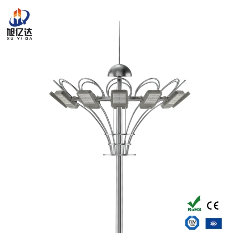 Iluminação Solar de Inundação para Jardim ao Ar Livre, LED à Prova d'Água, Galvanizado, Alta Mast, Indústria