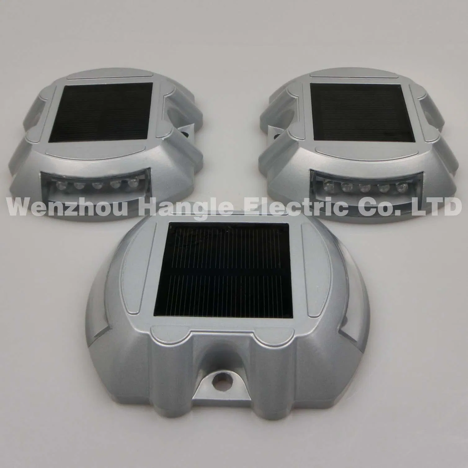 Luz LED de advertência de tráfego, estaca solar para estrada, marcador de estrada com luz LED piscante