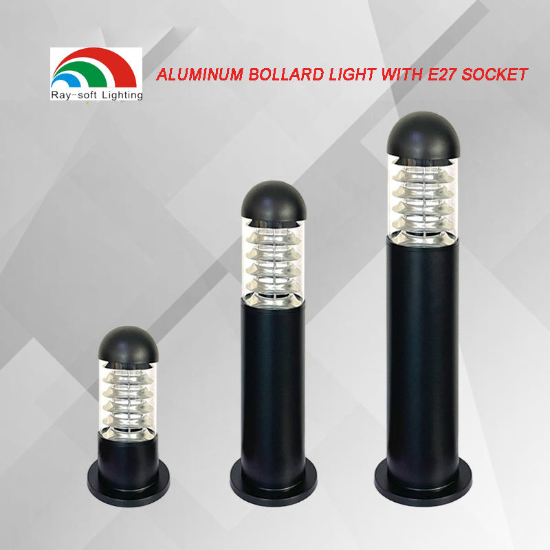 Luz de Bollard 80cm 60cm Lâmpadas de Jardim e Gramado Decoração Vila Caminho Pilar Posto Lanternas Solares Iluminação Paisagística