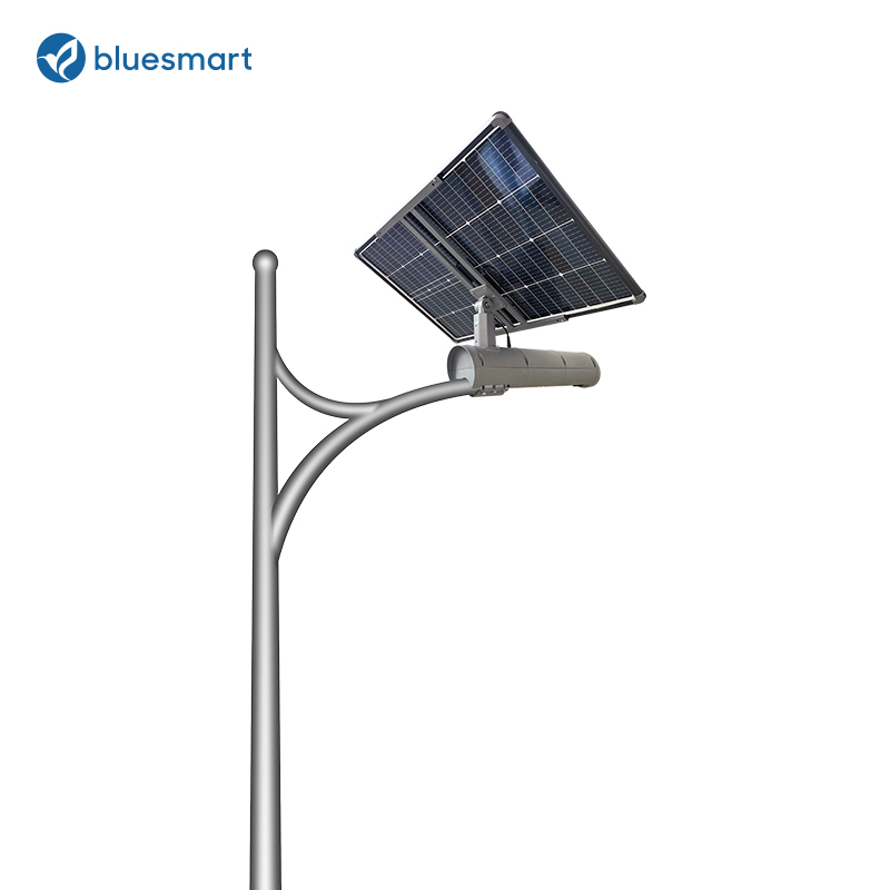 Iluminação Solar para Parque Industrial 80W Iluminação de Alto Mastro com Controle Inteligente de Telemetria