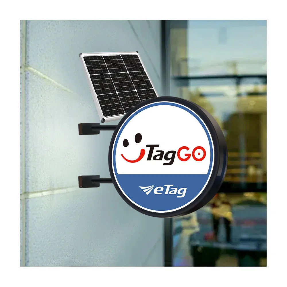 Placa de Publicidade em LED Solar de Alta Qualidade e Ecológica para Exterior