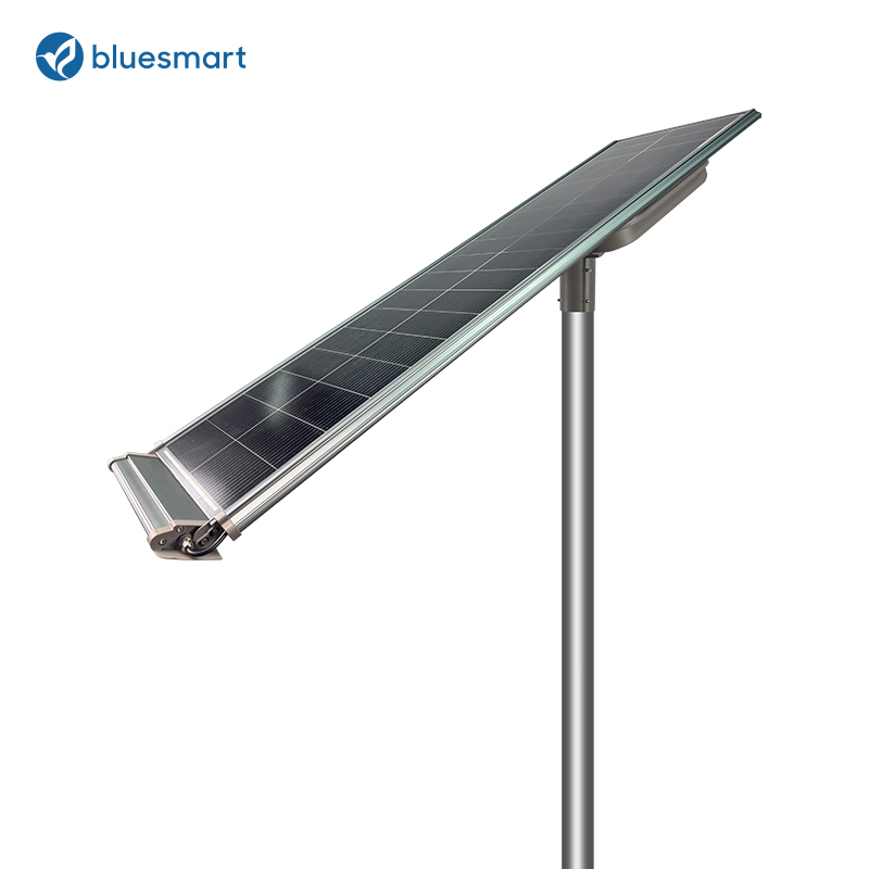 Iluminação Pública Solar LED Externa 60W Tudo em Um Economia de Energia para Estacionamento