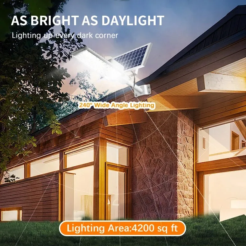 Lâmpada de Rua Solar LED Detalhe 1