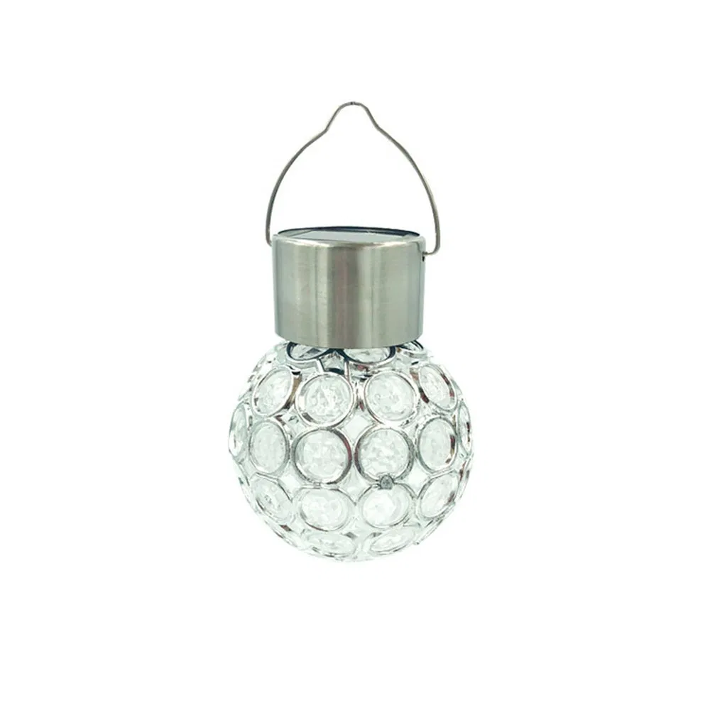 Luzes de Jardim LED Solares Pendentes Exteriores (3 pacote), Luzes Decorativas de Globo Pendentes Exteriores Lanternas de LED com Mudança Automática de Cor Iluminação de Paisagem