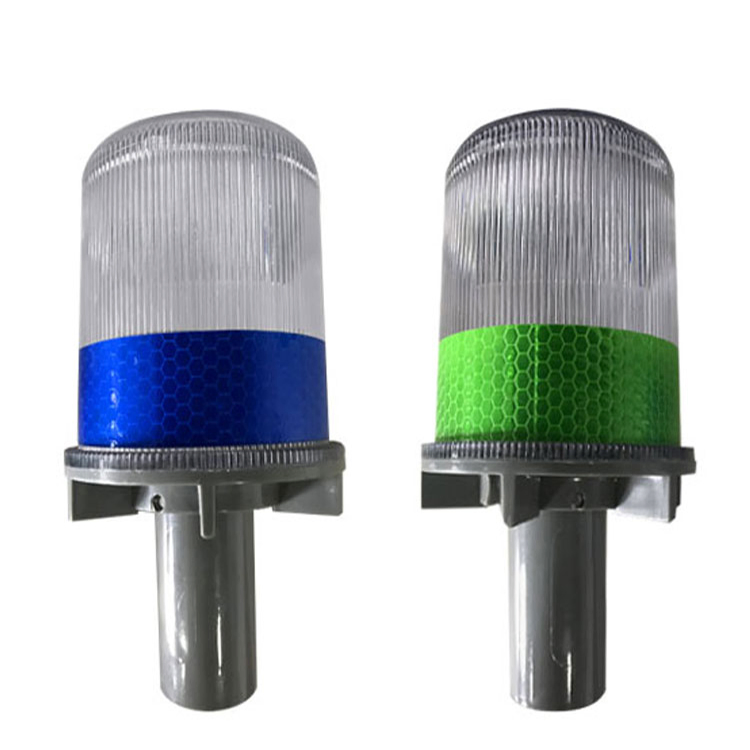 Lanterna Beacon Solar LED à Prova d'Água Pisca Luz de Alerta Âmbar Sinalizador de Tráfego Luz de Advertência Intermitente