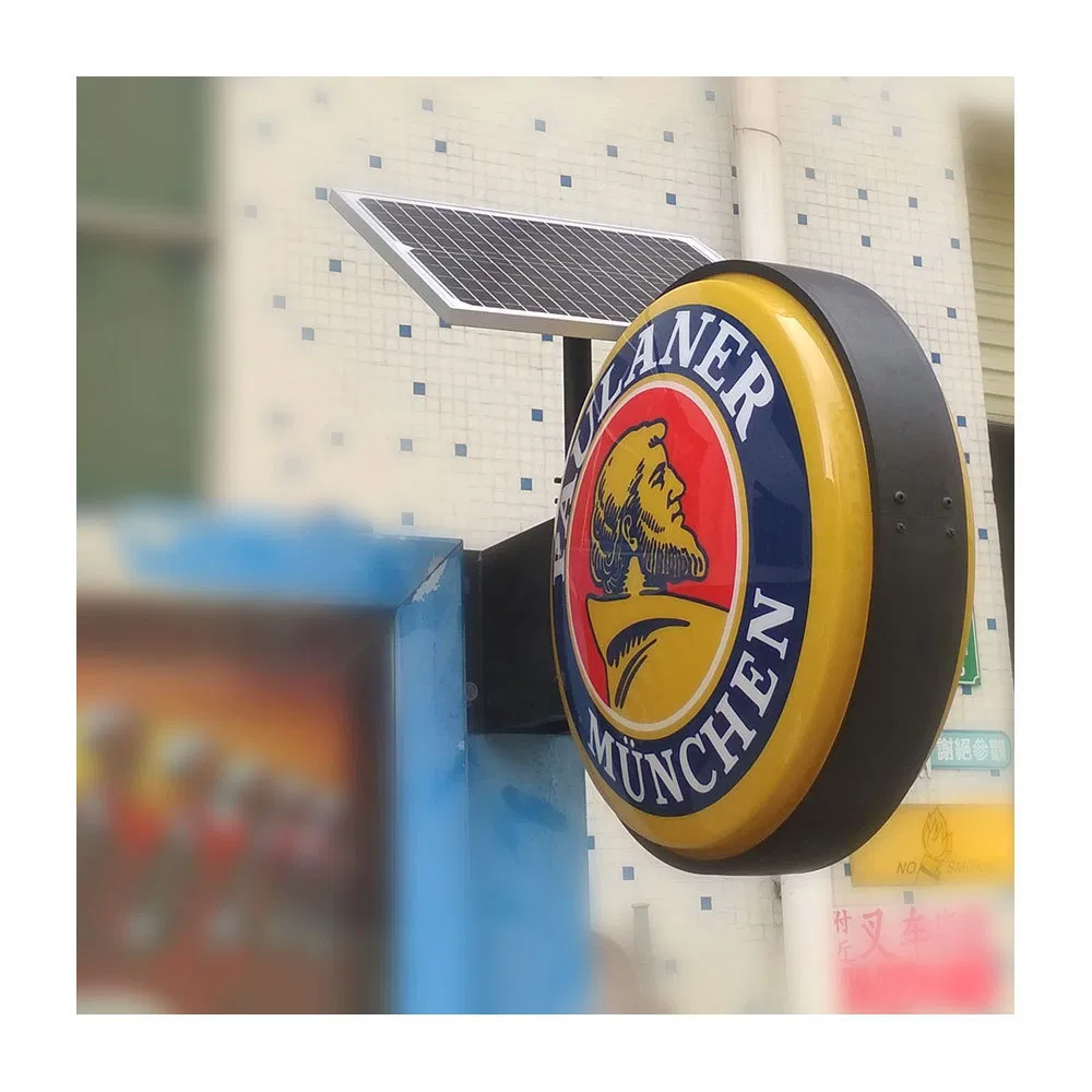 Placa de Publicidade em LED Solar de Alta Qualidade e Ecológica para Exterior
