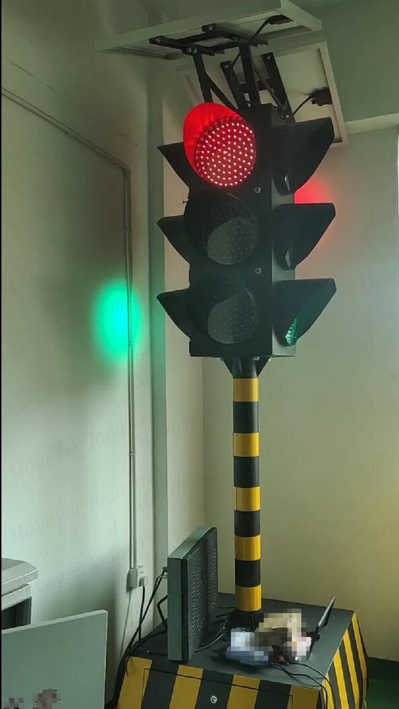 4 Sinal de Trânsito Móvel com Luz Solar para Segurança Rodoviária
