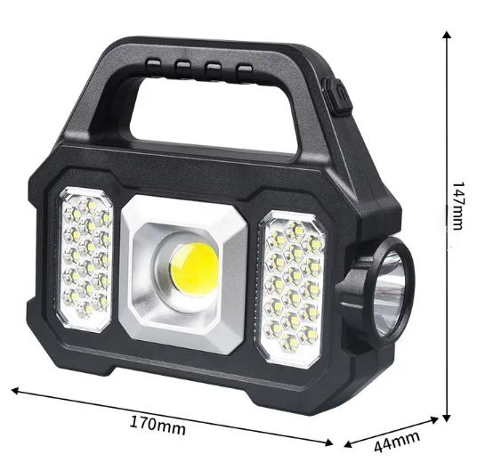 Lanterna Solar Portátil para Camping Fácil de Levar para Iluminação Interna e Externa de Tendas