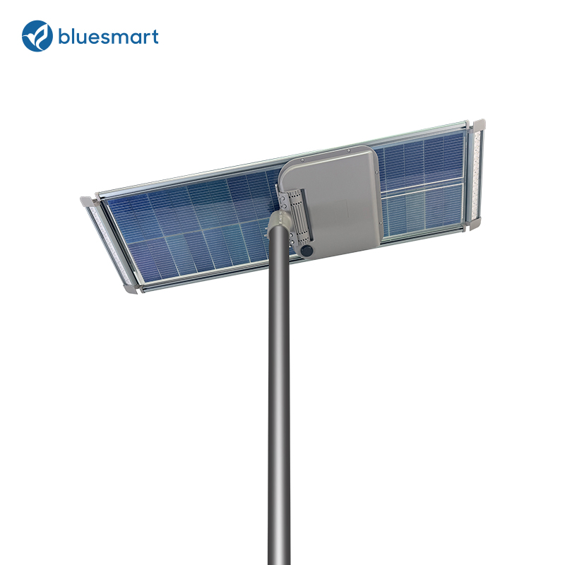 2026 Novo 20W 30W 40W 50W 60W Luz de Rua Solar Aio com Lente Anti Ofuscante para Iluminação de Estradas e Estacionamentos