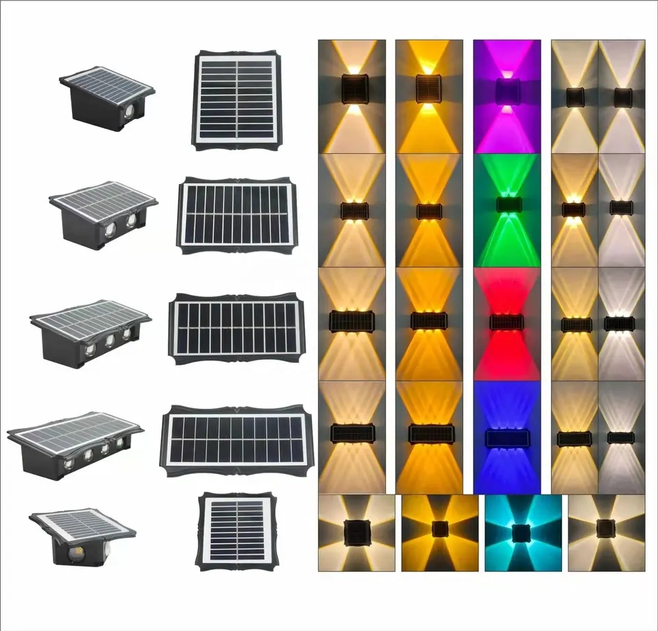 Iluminação de Jardim Solar Ecológica para Fixação em Parede para Exteriores
