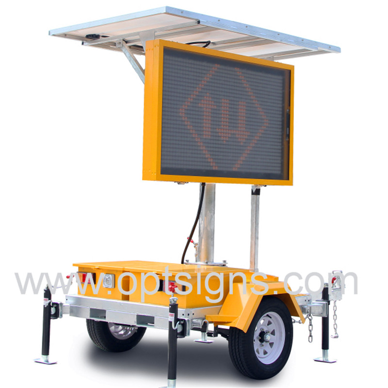 19A Placa de Mensagem Variável com Display LED Solar Alimentado por Painel Solar