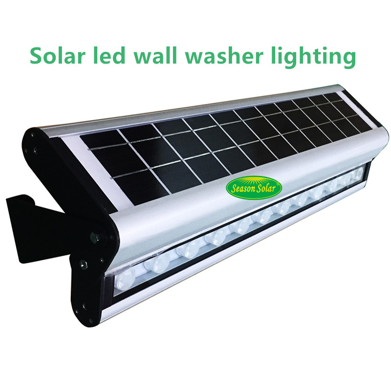 Iluminação de LED de Alta Potência IP65 Fixture de Iluminação Solar para Parede Externa para Iluminação de Painéis Publicitários