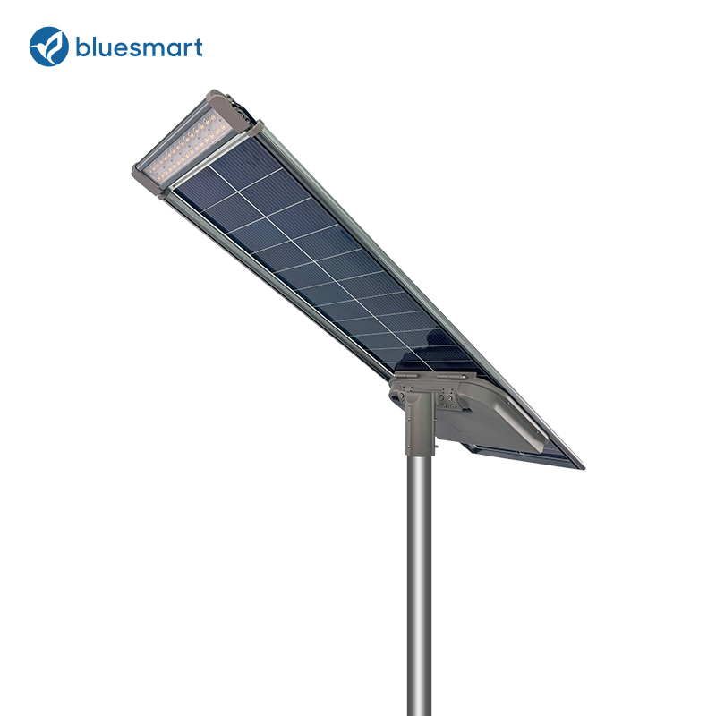 Iluminação Pública Solar LED Externa 60W Tudo em Um Economia de Energia para Estacionamento