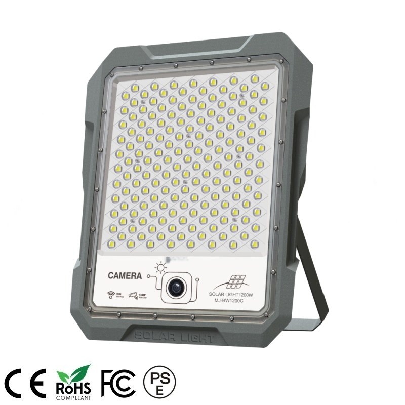 1200W 1440p Iluminação de Inundação LED Comercial com Energia Solar para Câmera