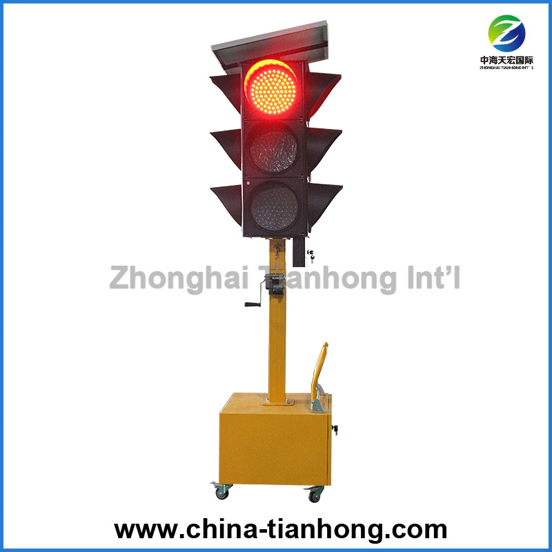 Luz de Tráfego LED Móvel Solar de Alta Qualidade Fabricada na China com Controle GPRS