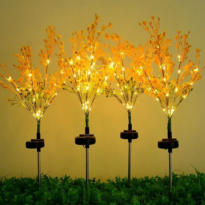 Luzes de Jardim Solar Brightrapeseed - Iluminação Decorativa Externa à Prova d'Água