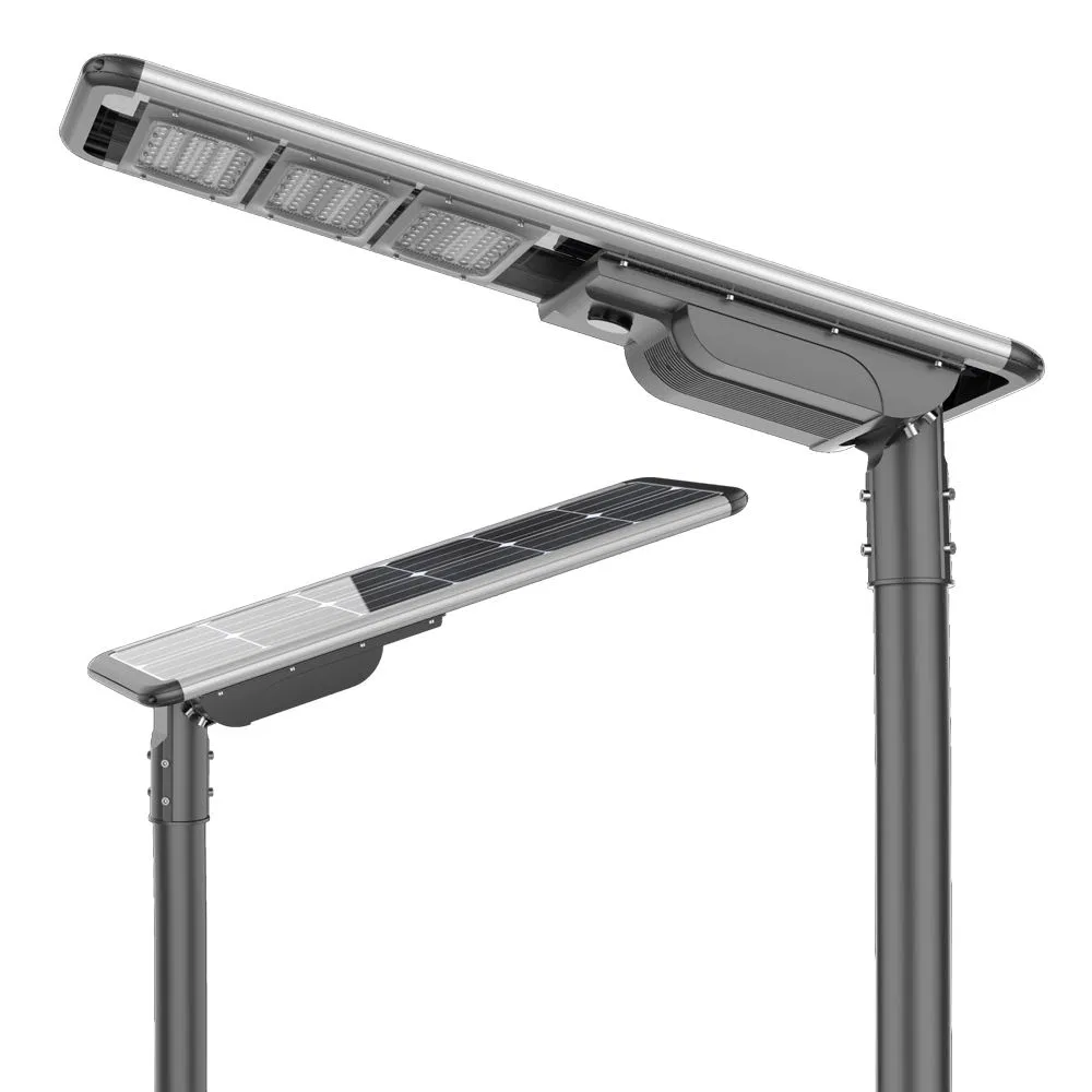Luz de Rua Solar Tudo em Um para Exterior com IP66 RoHS Ik09