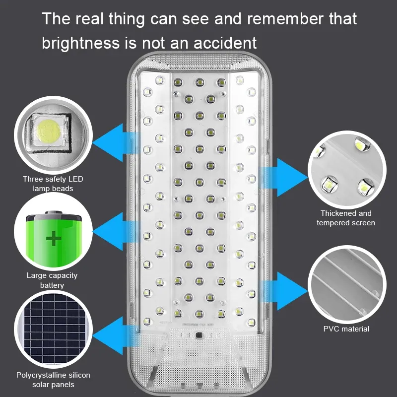 Lâmpada de Rua Solar LED Detalhe 4
