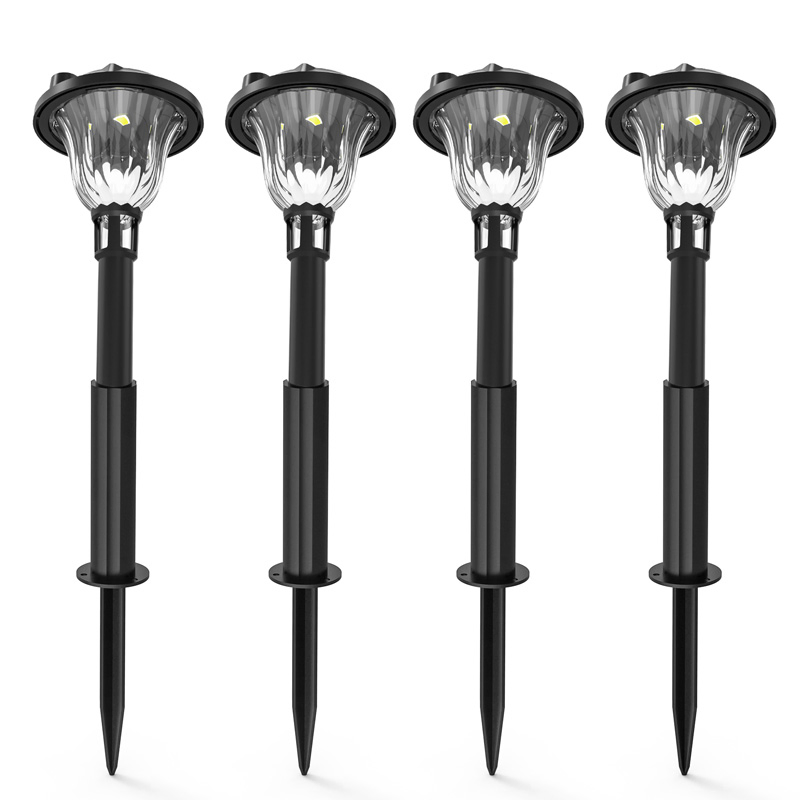 Lâmpada Solar RGBW para Jardim Iluminação Decorativa Solar LED para Paisagismo