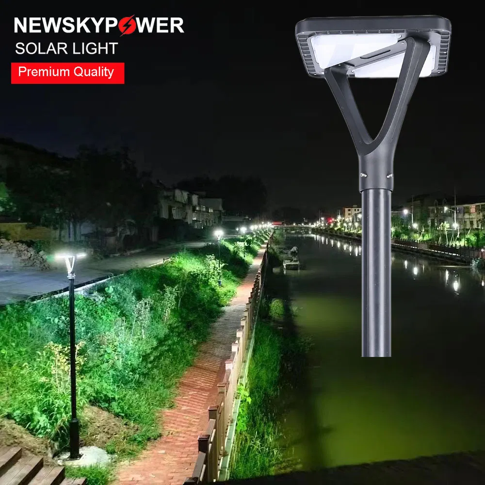 Lâmpada Solar LED de Jardim ao Ar Livre à Prova d'Água de Alta Potência por Atacado 20W Iluminação de Paisagismo